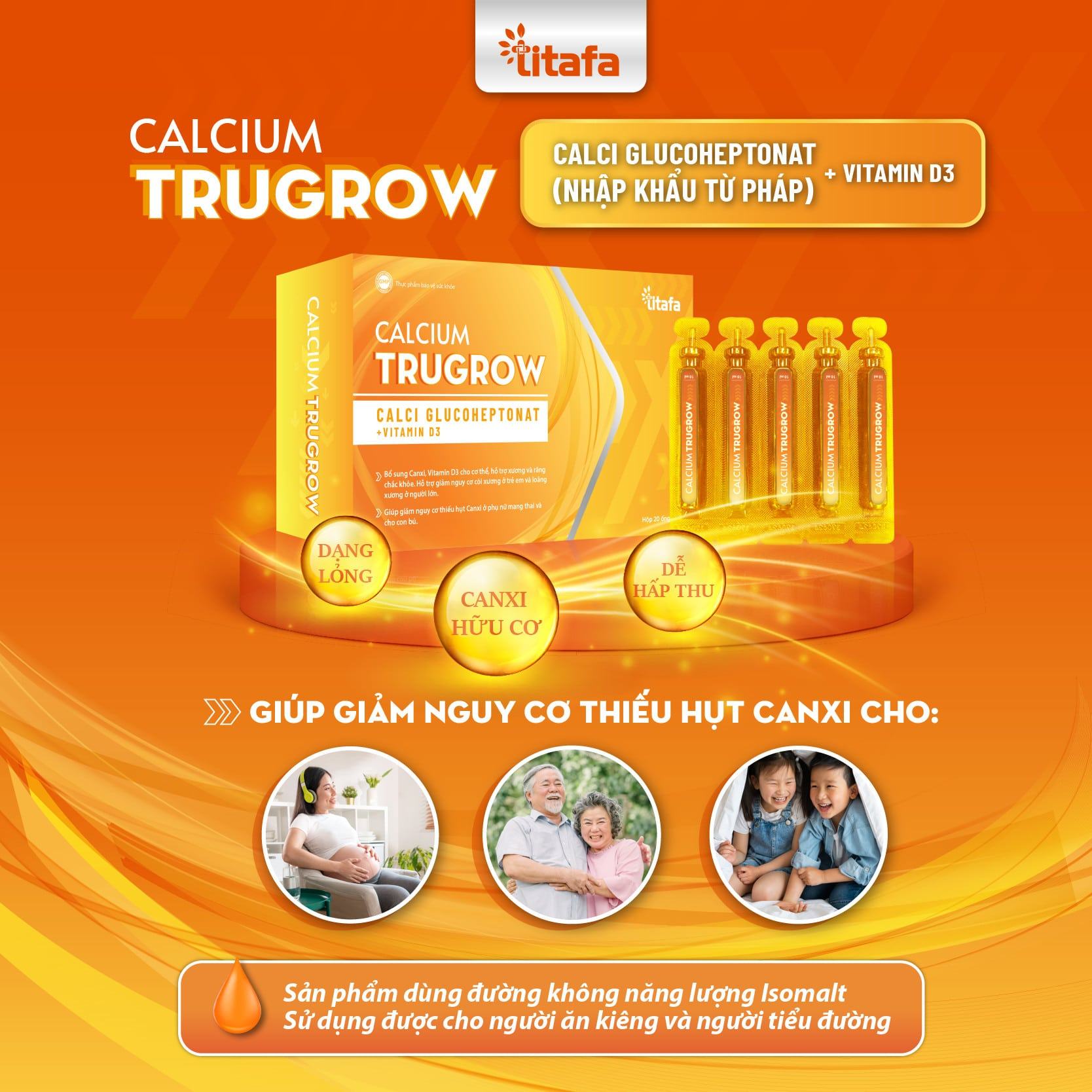 Thực phẩm bảo vệ sức khỏe siro Calcium Trugrow