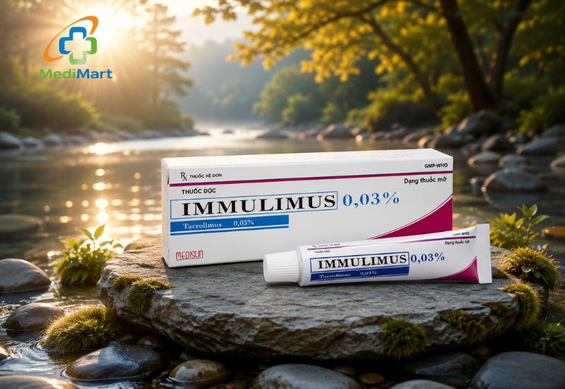 Thuốc mỡ bôi da Immulimus 0,03 phần trăm trị eczema (Tuýp 10 gam)