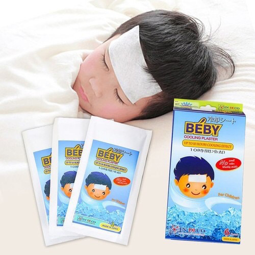 Beesby Cooling Plaster giúp trẻ hạ sốt, làm mát cơ thể hiệu quả.
