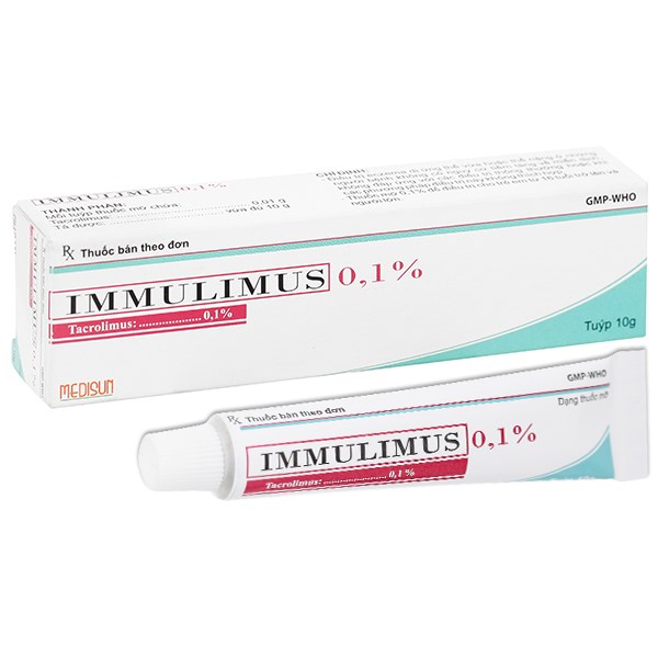 Thuốc mỡ bôi da Immulimus 0.1% giúp điều trị eczema.