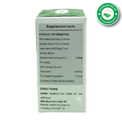 Bổ não Ginkgo Biloba - mặt bên