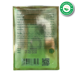 Hỗ trợ tăng cường tuần hoàn não Ginkgo Tadavina - Mặt bên 2