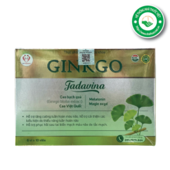 Hỗ trợ tăng cường tuần hoàn não Ginkgo Tadavina - Mặt trước