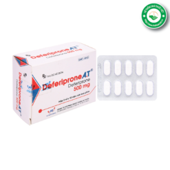 Thuốc thải sắt Deferiprone A.T 500mg - hộp và vỉ thuốc