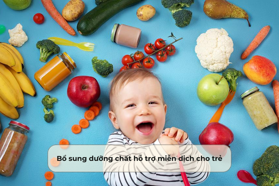 Bổ sung dưỡng chất hỗ trợ miễn dịch cho trẻ