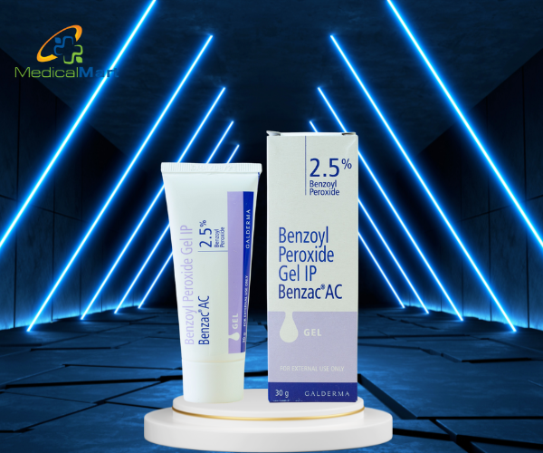 Gel trị mụn Benzac AC Gel IP 2.5% Benzoyl Peroxide (Tuýp 30g)