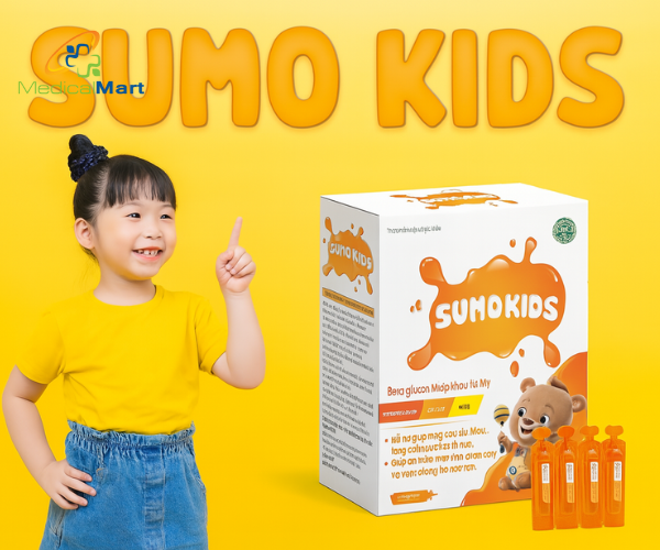Siro Sumo Kids hỗ trợ tăng cường sức đề kháng cho bé (Hộp 20 ống)