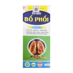 Bối Mẫu Bổ Phổi Nature Hoà Bình 250ml giúp giảm ho, khan tiếng, viêm phế quản