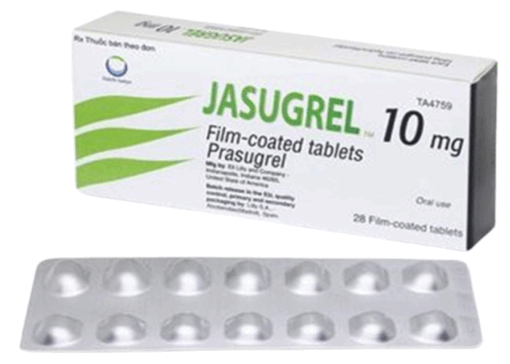 Thuốc Jasugrel 10mg Daiichi điều trị đau thắt ngực không ổn định, nhồi máu cơ tim (2 vỉ x 14 viên)