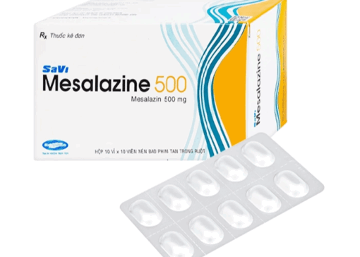 Thuốc Mesalazine 500mg SaviPharm điều trị viêm loét đại tràng (10 vỉ x 10 viên)