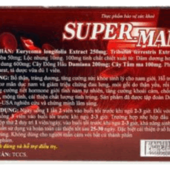 Thuốc Super Man G&P France Bổ thận, tráng dương, tăng cường sinh lý nam