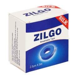 Băng keo lụa Zilgo cố định bông, gạc trong băng bó vết thương (2.5cm x 5m)