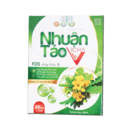 Nhuận Táo Vicha bổ sung chất xơ, giúp nhuận tràng (hộp 20 gói x 10ml)