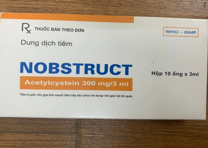 Thuốc Nobstruct điều trị các bệnh về đường hô hấp (Hộp 10 ống x 3 ml)
