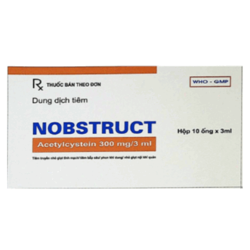 Thuốc Nobstruct điều trị các bệnh về đường hô hấp (Hộp 10 ống x 3 ml)