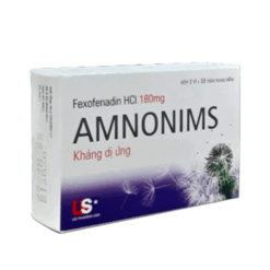 Viên nang Amnonims 180mg điều trị các chứng của viêm mũi dị ứng, mề đay (3 vỉ x 10 viên)
