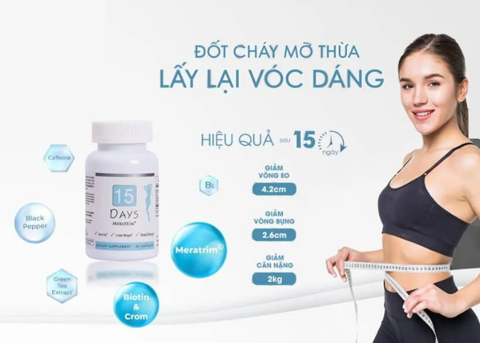 Viên uống giảm cân 15 Days Diet Nature Gift 60 viên