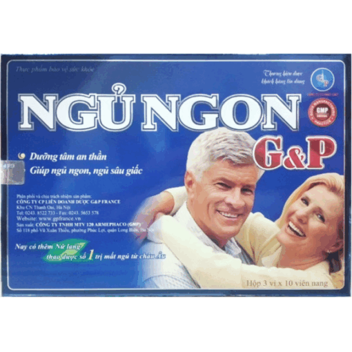 Viên uống ngủ ngon G&P giúp dưỡng tâm an thần (3 vỉ x 10 viên)