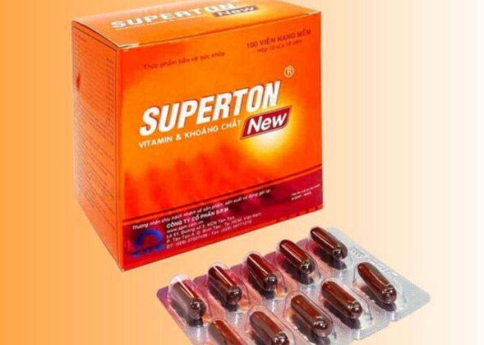 Viên uống Superton New SPM bổ sung vitamin và tăng cường sức đề kháng (Hộp 10 vỉ x 10 viên)