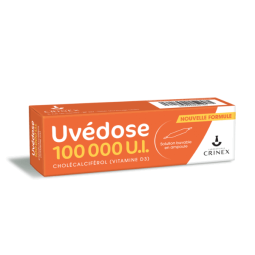 Vitamin D3 Uvedose 100.000IU liều cao của Pháp bổ sung Vitamin D3 (Ống 2ml)