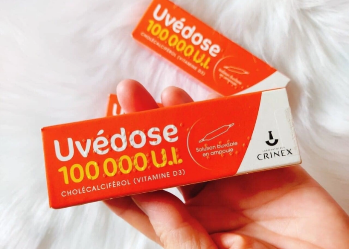 Vitamin D3 Uvedose 100.000IU liều cao của Pháp bổ sung Vitamin D3 (Ống 2ml)
