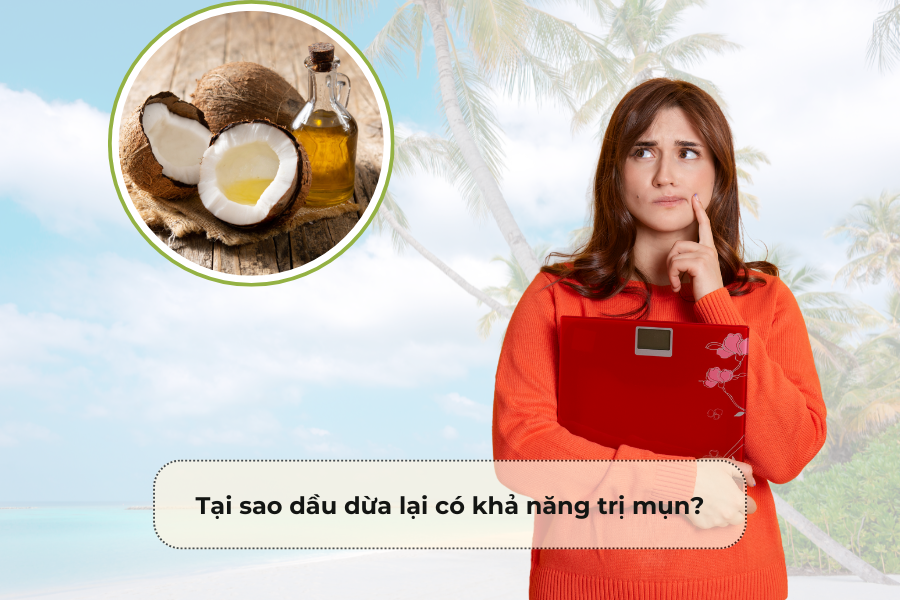 Tại sao dầu dừa lại có khả năng trị mụn