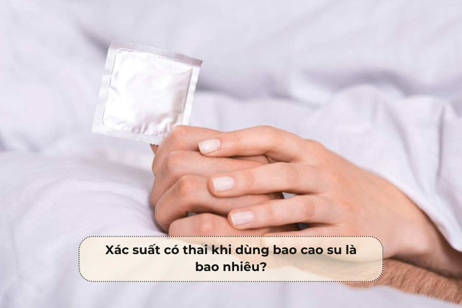 Xác suất có thai khi dùng bao cao su là bao nhiêu?