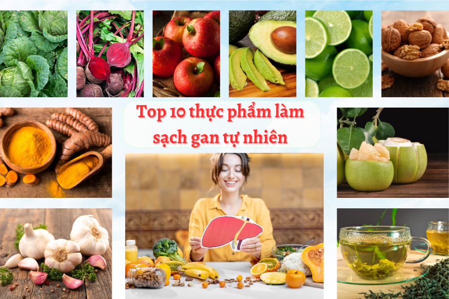 Top 10 thực phẩm làm sạch gan tự nhiên