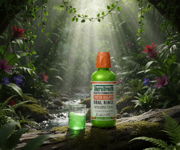 Nước súc miệng TheraBreath Mild Mint Fresh Breath (Chai 473ml)