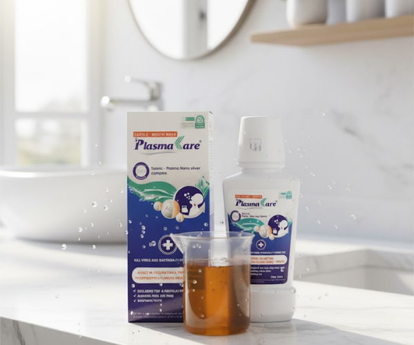 Súc họng-miệng PlasmaKare làm sạch và kháng khuẩn răng miệng (Chai 150ml)