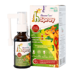 Xit họng Plasmakare Hspray kháng khuẩn, kháng Virus, giảm ho, rát họng, phục hồi niêm mạc