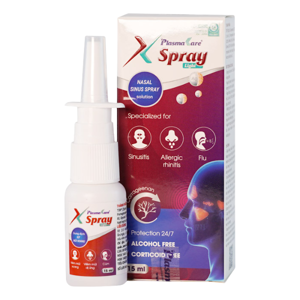 Xịt mũi xoang PlasmaKare X-Spray Light Xịt mũi xoang PlasmaKare X-Spray Light