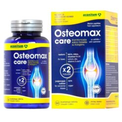 Viên nhai Osteomax Care Aconitum UAB bổ sung canxi, tăng chiều cao, chống lão hoá xương hộp 60 viên