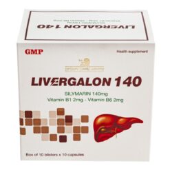 Viên uống Livergalon 140 Mediphar USA hỗ trợ giải độc gan, tăng cường chức năng gan (hộp 10 vỉ x 10 viên)