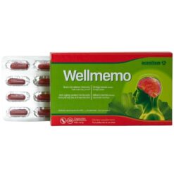 Viên uống Wellmemo Aconitum UAB tăng cường tuần hoàn não, cải thiện trí nhớ hộp 30 Viên