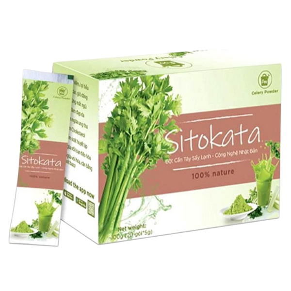 Bột cần tây Sitokata giúp giảm béo, làm giảm mỡ ở má, thúc đẩy chuyển hóa chất béo Bột cần tây Sitokata giúp giảm béo, làm giảm mỡ ở má, thúc đẩy chuyển hóa chất béo