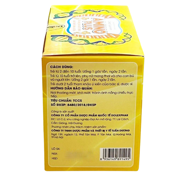 CD - Gói Amino Plus bổ sung các axit amin cần thiết cho cơ thể
