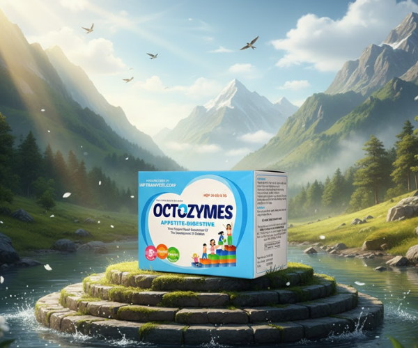 Cốm uống Octozymes bổ sung enzym hỗ trợ tiêu hóa (Hộp 20 gói x 3g)