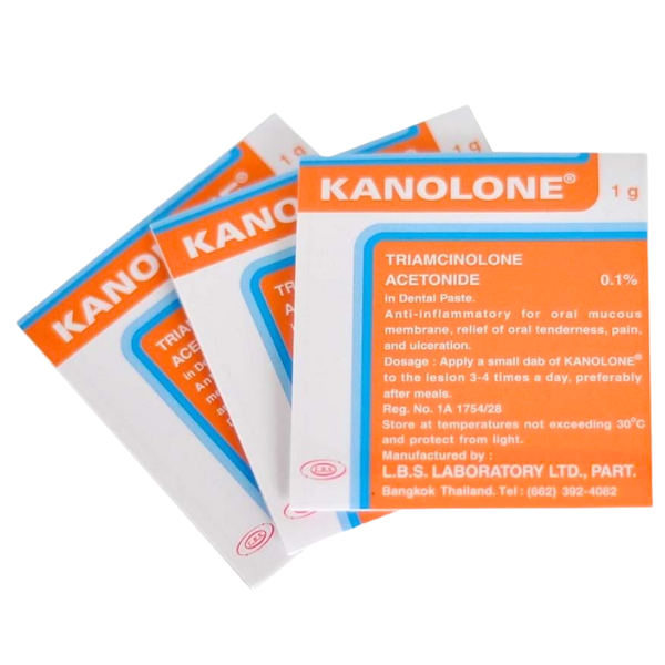 Gói - Thuốc bôi Kanolone 1g điều trị các vấn đề về loét miệng, viêm nhiễm trong khoang miệng