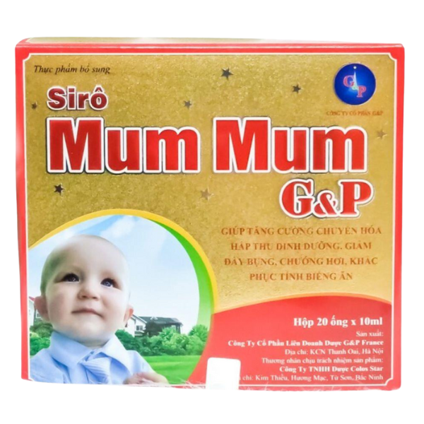 H - Siro Mum Mum GP giúp ăn ngon tiêu hóa khỏe, tăng cường hấp thu dinh dưỡng, giảm biếng ăn