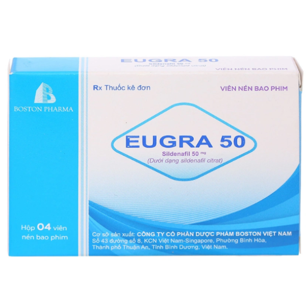 H - Thuốc Eugra 50 trị rối loạn cương dương