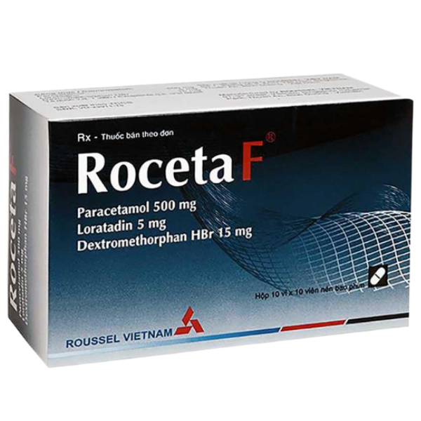H - Thuốc Roceta F điều trị nhức đầu, cảm cúm hiệu quả