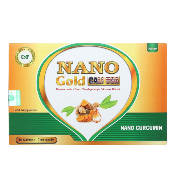 H - Viên uống Nano Gold Cali USA New bảo vệ và giảm nguy cơ viêm loét dạ dày