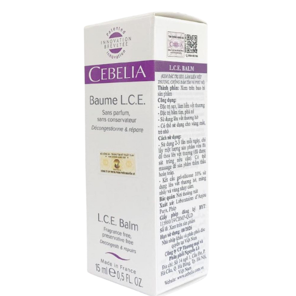MP - Gel bôi Cebelia LCE Balm hỗ trợ liền vết thương, chống thâm tím, phù nề