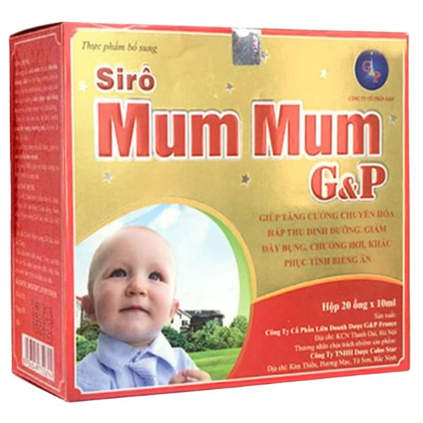 MT - Siro Mum Mum GP giúp ăn ngon tiêu hóa khỏe, tăng cường hấp thu dinh dưỡng, giảm biếng ăn