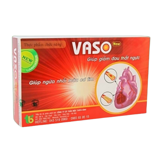 MT - Viên uống Vaso New Thiên Bình giảm mỡ máu hỗ trợ tăng cường sức khỏe tim mạch