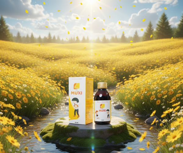 Siro Muxi hỗ trợ giảm sổ mũi, ngạt mũi, chảy nước mũi do viêm mũi, viêm xoang (Chai 125ml)
