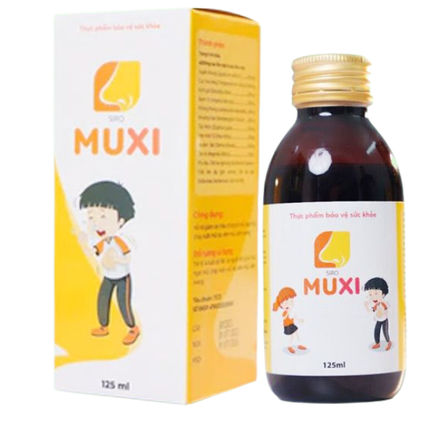 Siro Muxi hỗ trợ giảm sổ mũi, ngạt mũi, chảy nước mũi do viêm mũi, viêm xoang Siro Muxi hỗ trợ giảm sổ mũi, ngạt mũi, chảy nước mũi do viêm mũi, viêm xoang