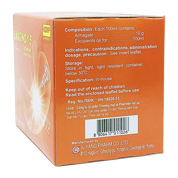TA - Thuốc Ilmagino 1.5g điều trị các chứng bệnh liên quan đến dạ dày như viêm loét dạ dày