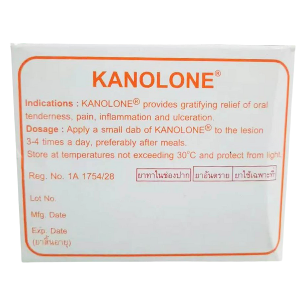 TA - Thuốc bôi Kanolone 1g điều trị các vấn đề về loét miệng, viêm nhiễm trong khoang miệng